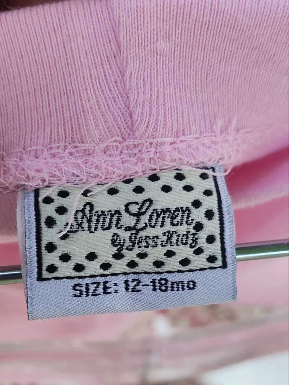Ann Loren Girls' Pink Top Leggings with Leopard Ruffle-Trim 12-18 Mon